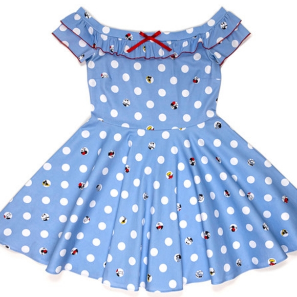 Stitch Shope Minnie mouse retro swing dress - Picture 4 of 5